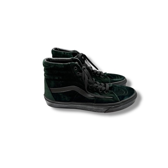 Vans Shoes - Vans Sk8-Hi Velvet Sneakers Women's Size 11 Dark Green High Top Casual‎